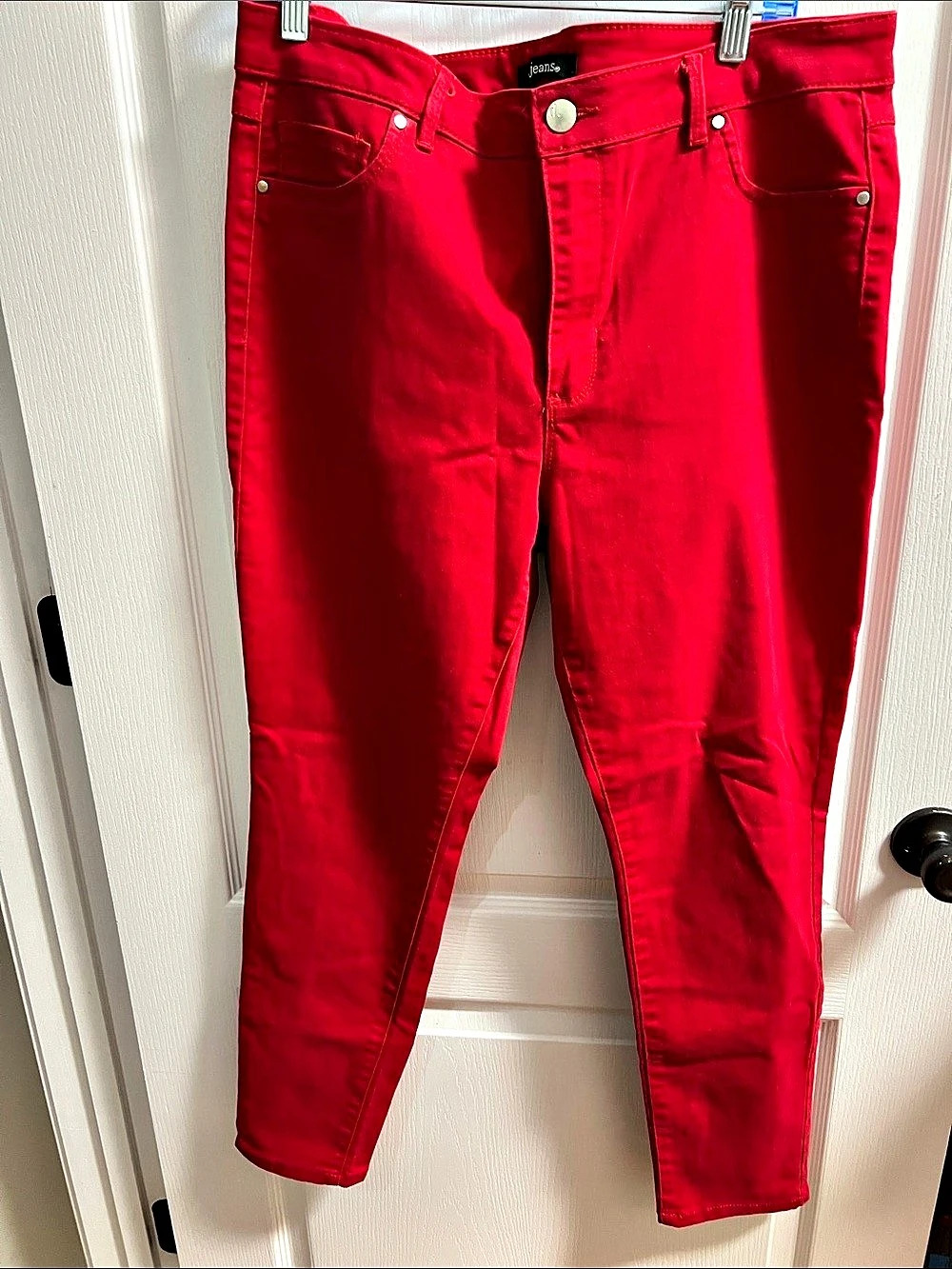 d jeans Red Stretch Skinny Pants Jeans Waist 16